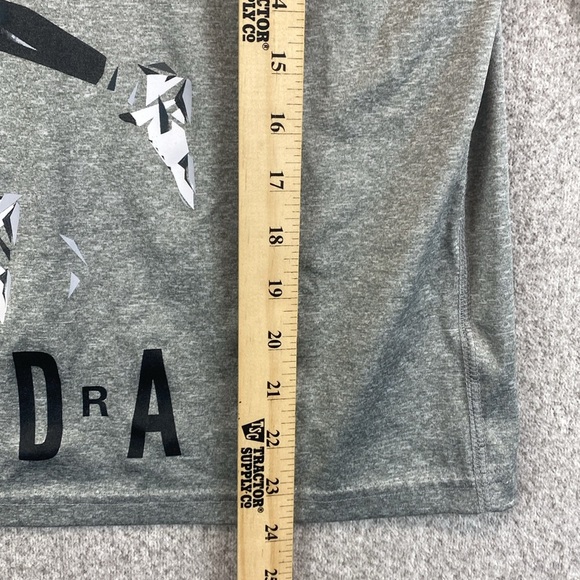 Nike Dri Fit Air Jordan tee long sleeve child’s L gray basketball quick dry - Picture 5 of 11